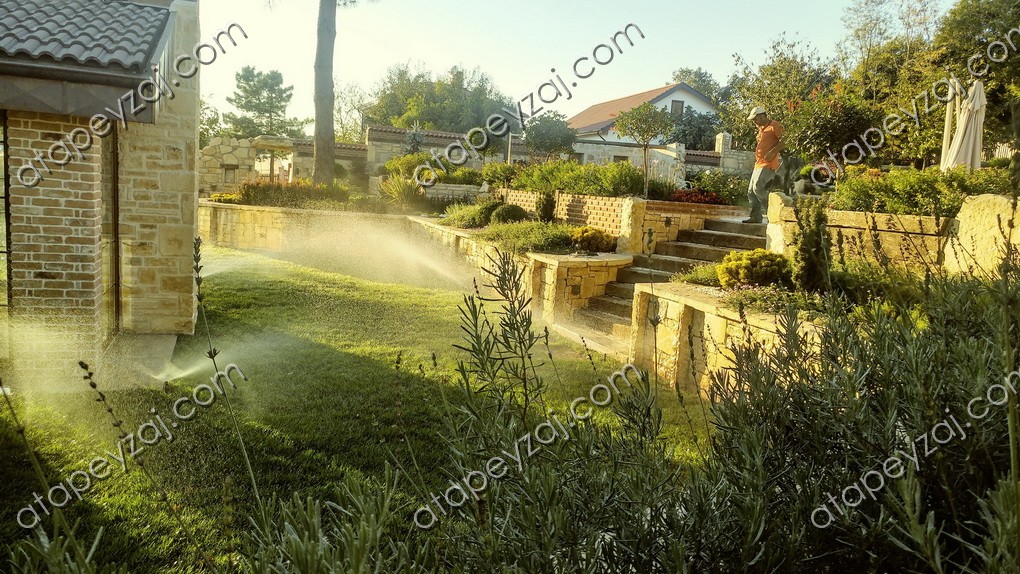 sulama sisteminden görünüm