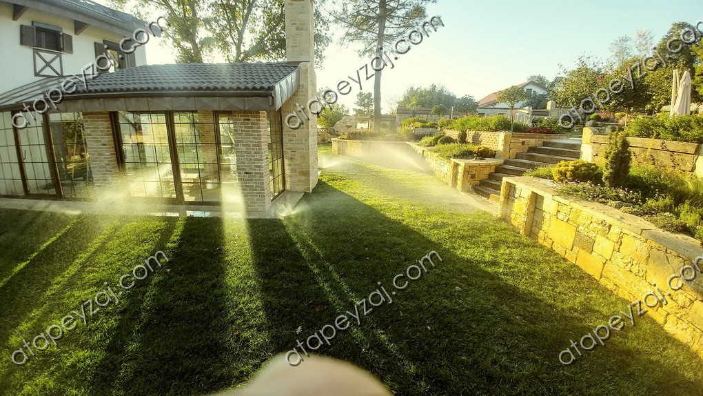 sulama sisteminden görünüm