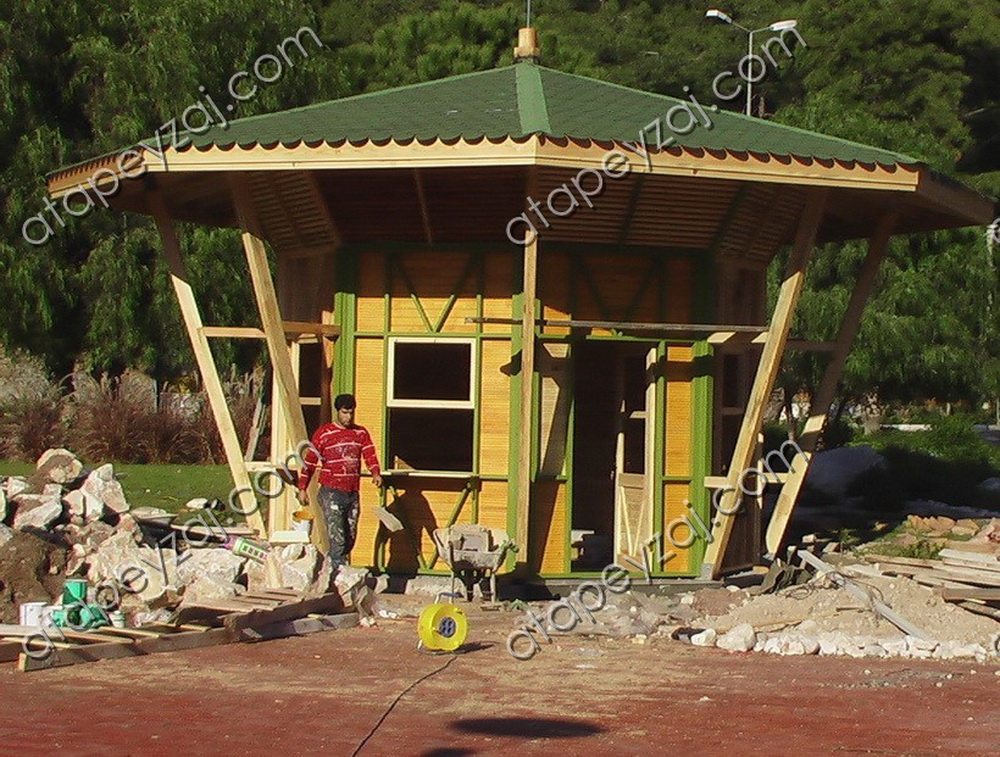 Ahşap Büfe - Sekizgen